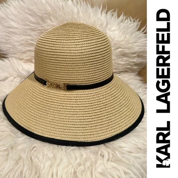 Karl Lagerfeld | Accessories | Karl Lagerfeld Straw Black  display picture 3